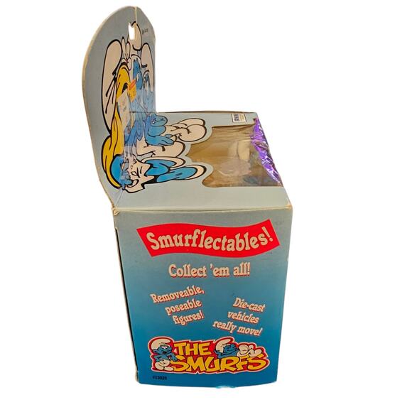 Vintage 1996 The Smurfs Pilot Smurf & Die Cast Airplane Play Set - New Old Stock - Picture 5 of 5